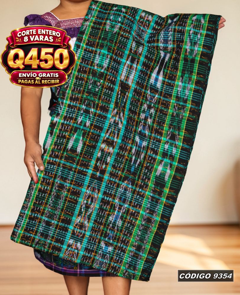 ✨ Corte Quichelense Hilo Mish y Altaseda 8 Varas — Q450 | COD 9354