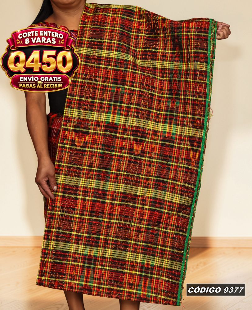 ✨ Corte Quichelense Hilo Mish y Altaseda 8 Varas — Q450 | COD 9377