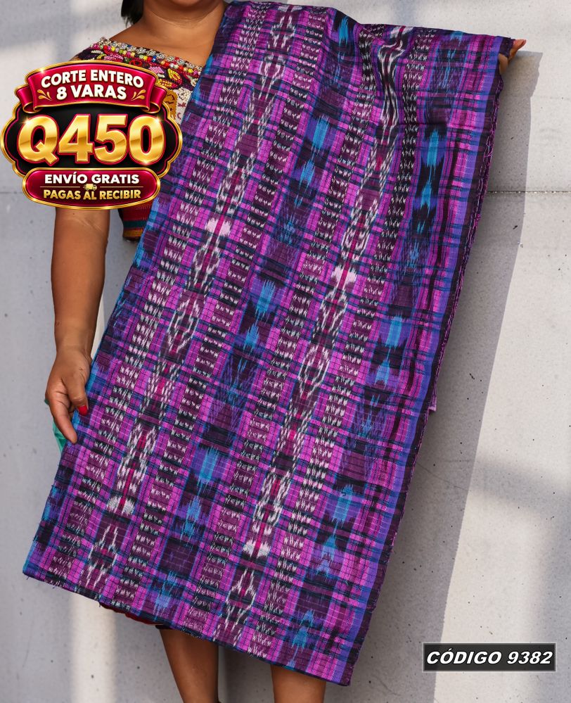 ✨ Corte Quichelense Hilo Mish y Altaseda 8 Varas — Q450 | COD 9382