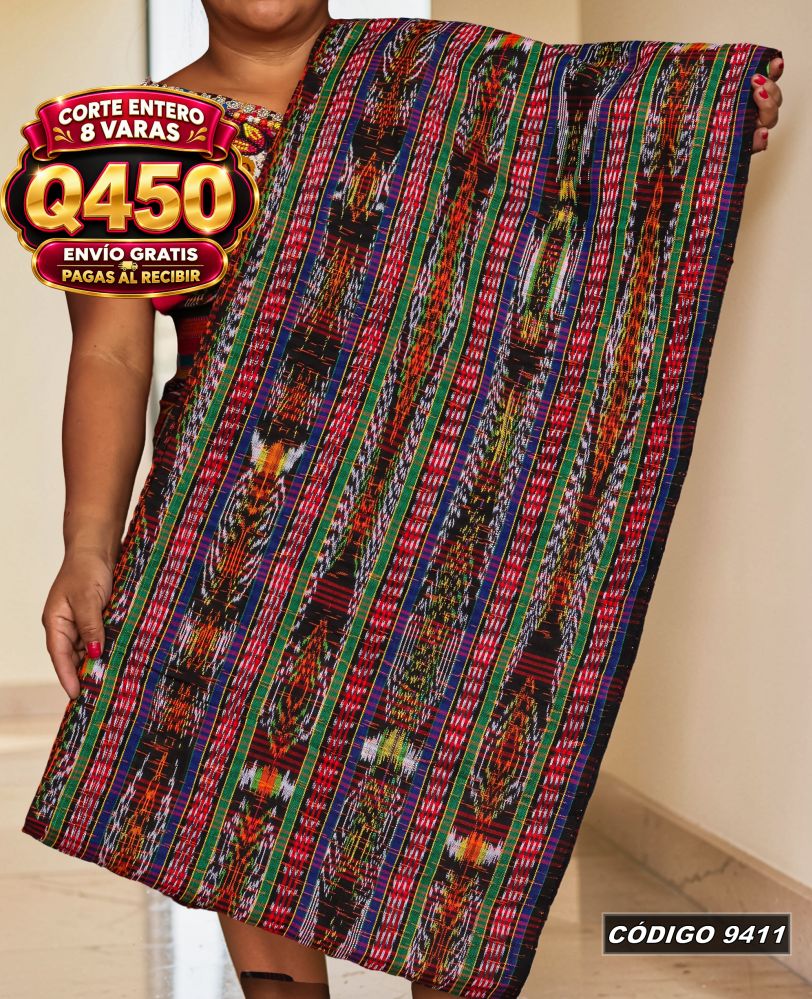 ✨ Corte Quichelense Hilo Mish y Altaseda 8 Varas — Q450 | COD 9411