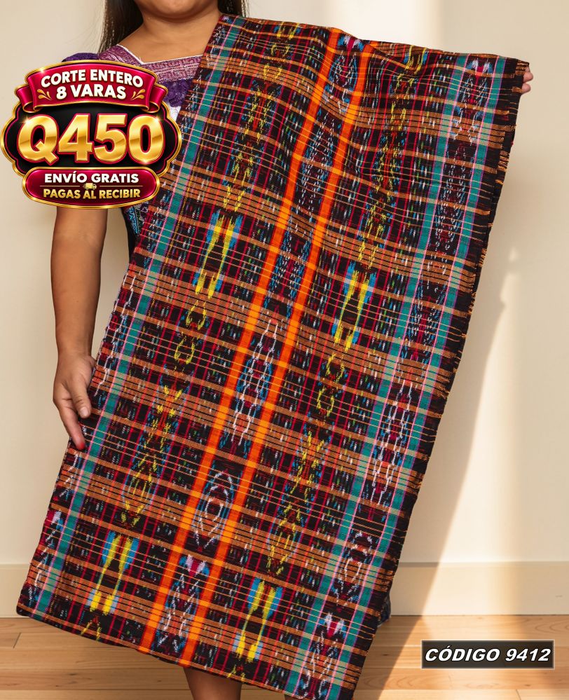 ✨ Corte Quichelense Hilo Mish y Altaseda 8 Varas — Q450 | COD 9412