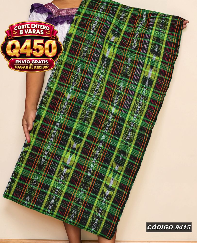 ✨ Corte Quichelense Hilo Mish y Altaseda 8 Varas — Q450 | COD 9415