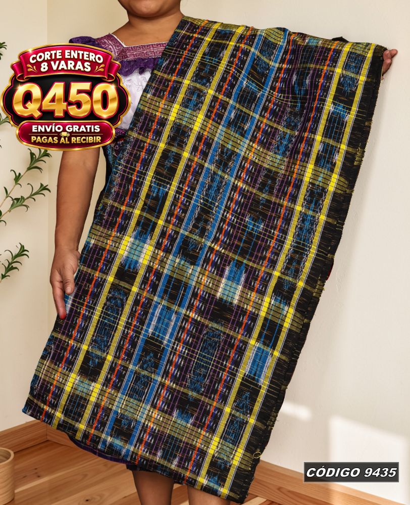 ✨ Corte Quichelense Hilo Mish y Altaseda 8 Varas — Q450 | COD 9435