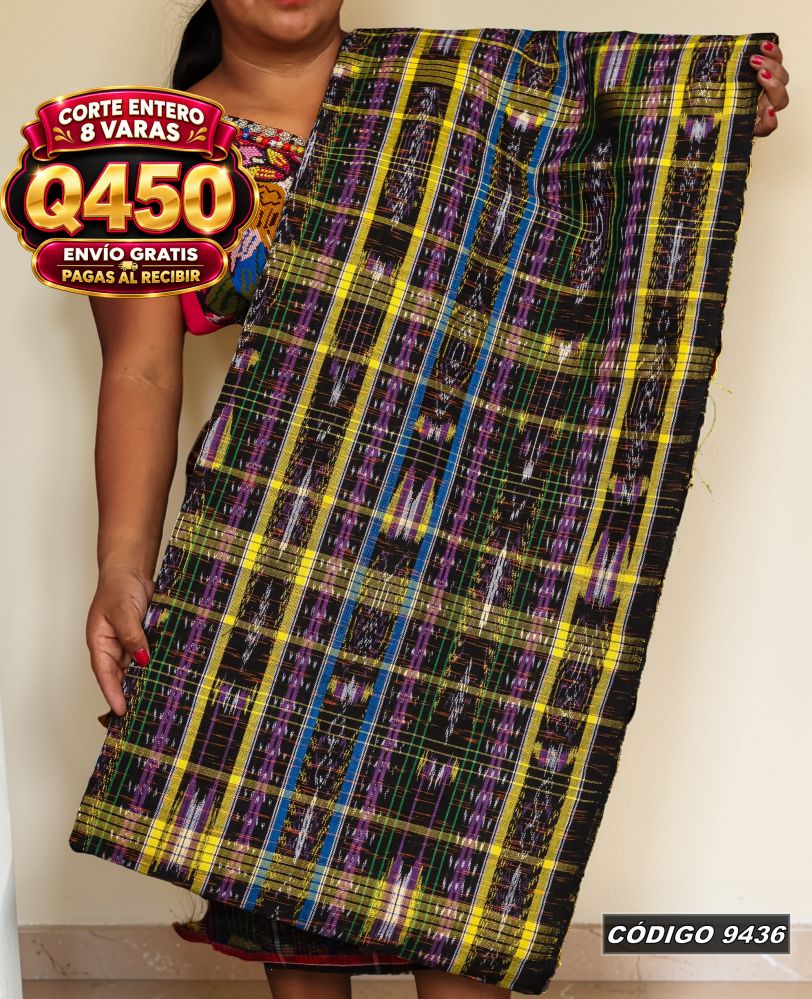 ✨ Corte Quichelense Hilo Mish y Altaseda 8 Varas — Q450 | COD 9436
