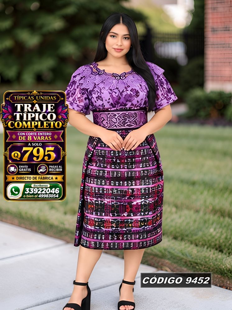 Traje Típico en Oferta Q795 | Diseño de Moda | COD 9452 | Típicas Unidas