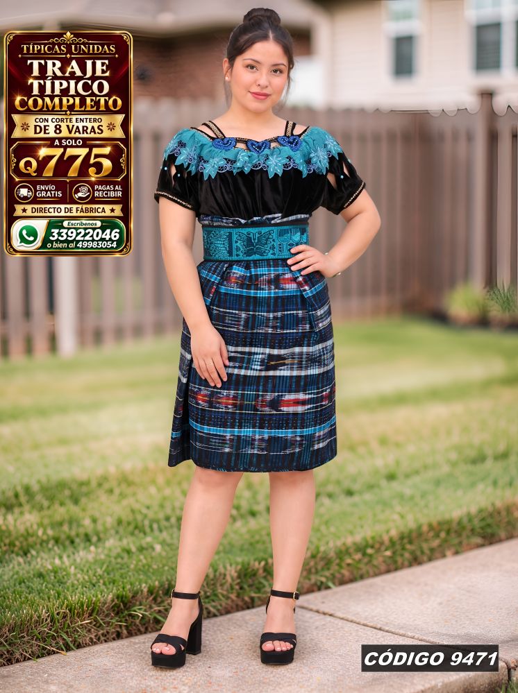 Traje Típico en Oferta Q775 | Diseño de Moda | COD 9471 | Típicas Unidas