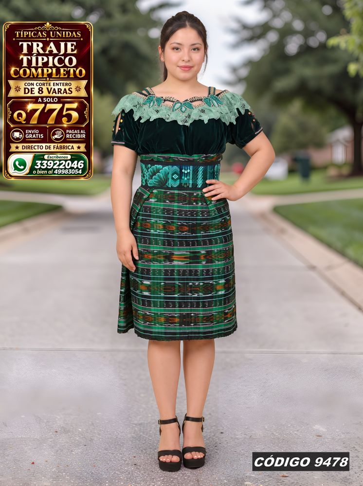 Traje Típico en Oferta Q775 | Diseño de Moda | COD 9478 | Típicas Unidas