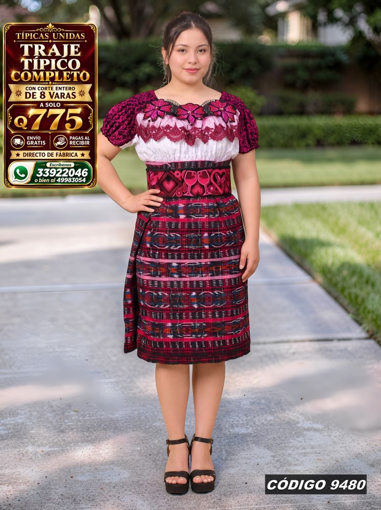 Traje Típico en Oferta Q775 | Diseño de Moda | COD 9480 | Típicas Unidas