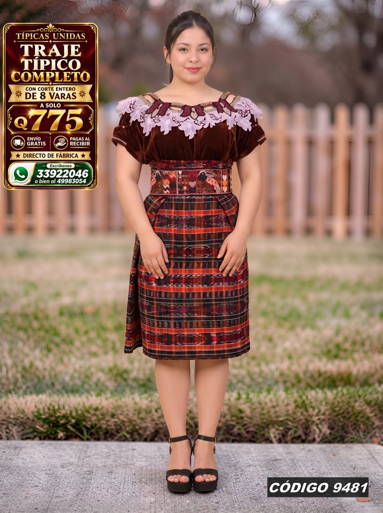 Traje Típico en Oferta Q775 | Diseño de Moda | COD 9481 | Típicas Unidas