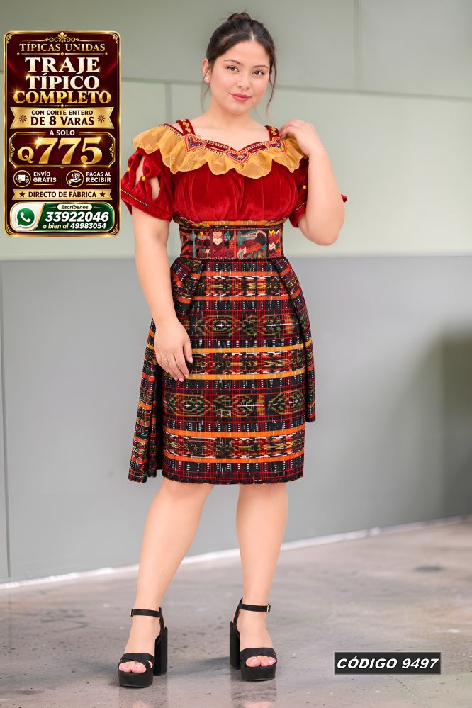 Traje Típico en Oferta Q775 | Diseño de Moda | COD 9497 | Típicas Unidas